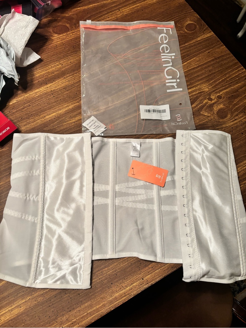 Feelingirl White Waist Trainer Shapewear - Women Intimates
